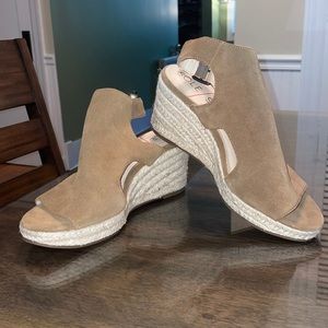 Sole Society 3 inch open toed wedge heels